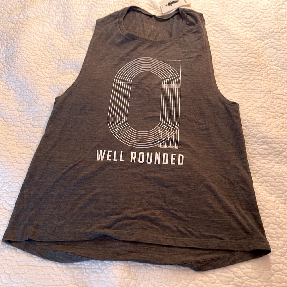 “Well Rounded” tank top. With tags.